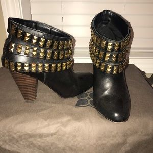 Punked out Booties by Betsy Johnson
